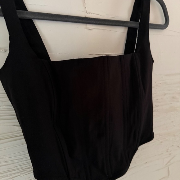 Dynamite Saige Square Neck Corset Top | Black | Size XS - Picture 4 of 7